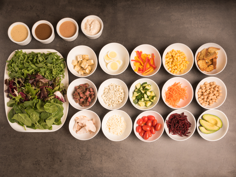 Salad Bar Corporate catering lunch idea