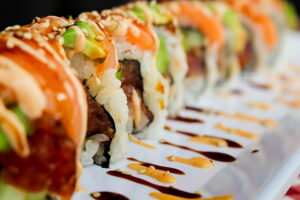 zoom on sushi lunch idea